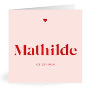 Geboortekaartje naam Mathilde m3