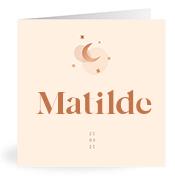 Geboortekaartje naam Matilde m1