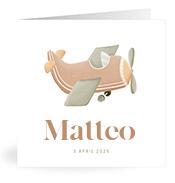 Geboortekaartje naam Matteo j1