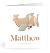 Geboortekaartje naam Matthew j1