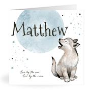Geboortekaartje naam Matthew j4
