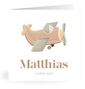 Geboortekaartje naam Matthias j1