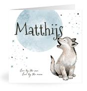 Geboortekaartje naam Matthijs j4