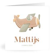 Geboortekaartje naam Mattijs j1