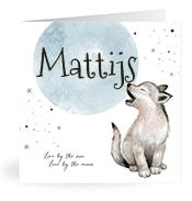 Geboortekaartje naam Mattijs j4