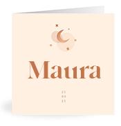 Geboortekaartje naam Maura m1