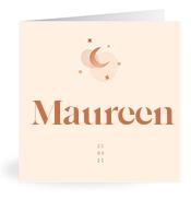 Geboortekaartje naam Maureen m1