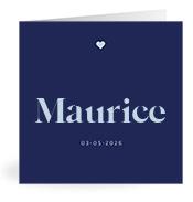 Geboortekaartje naam Maurice j3