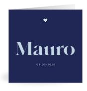 Geboortekaartje naam Mauro j3