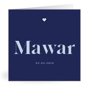 Geboortekaartje naam Mawar j3