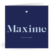 Geboortekaartje naam Maxime j3