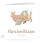 Geboortekaartje naam Maximiliaan j1