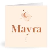 Geboortekaartje naam Mayra m1
