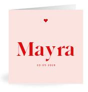Geboortekaartje naam Mayra m3
