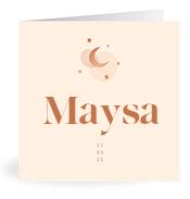 Geboortekaartje naam Maysa m1