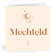 Geboortekaartje naam Mechteld m1