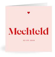 Geboortekaartje naam Mechteld m3
