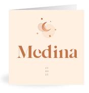 Geboortekaartje naam Medina m1