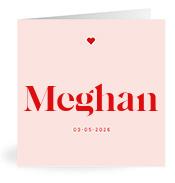 Geboortekaartje naam Meghan m3