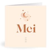 Geboortekaartje naam Mei m1