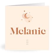 Geboortekaartje naam Melanie m1