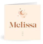 Geboortekaartje naam Melissa m1