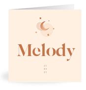 Geboortekaartje naam Melody m1