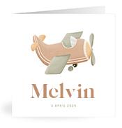 Geboortekaartje naam Melvin j1
