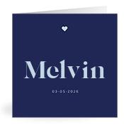 Geboortekaartje naam Melvin j3