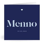 Geboortekaartje naam Menno j3