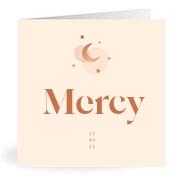 Geboortekaartje naam Mercy m1