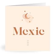 Geboortekaartje naam Mexie m1