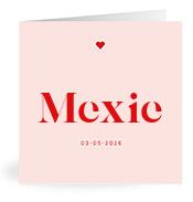Geboortekaartje naam Mexie m3