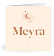 Geboortekaartje naam Meyra m1