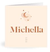 Geboortekaartje naam Michella m1