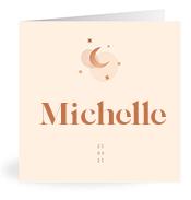 Geboortekaartje naam Michelle m1