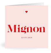 Geboortekaartje naam Mignon m3
