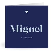 Geboortekaartje naam Miguel j3