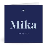 Geboortekaartje naam Mika j3