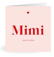 Geboortekaartje naam Mimi m3