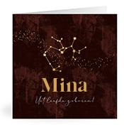 Geboortekaartje naam Mina u3