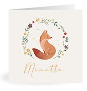 Geboortekaartje naam Minetta m4
