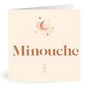 Geboortekaartje naam Minouche m1