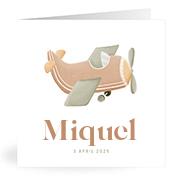Geboortekaartje naam Miquel j1