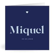 Geboortekaartje naam Miquel j3