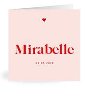 Geboortekaartje naam Mirabelle m3
