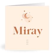 Geboortekaartje naam Miray m1