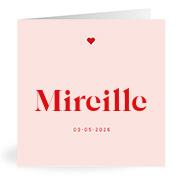Geboortekaartje naam Mireille m3