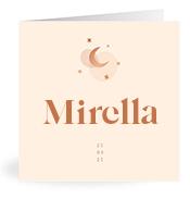 Geboortekaartje naam Mirella m1