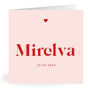 Geboortekaartje naam Mirelva m3
